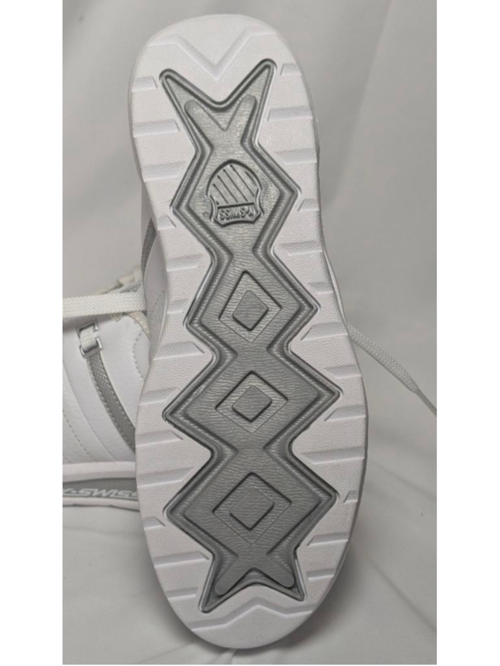 K-Swiss Limited Edition White Leather Sneakers Womens 8.5 NWOT - Picture 6 of 7